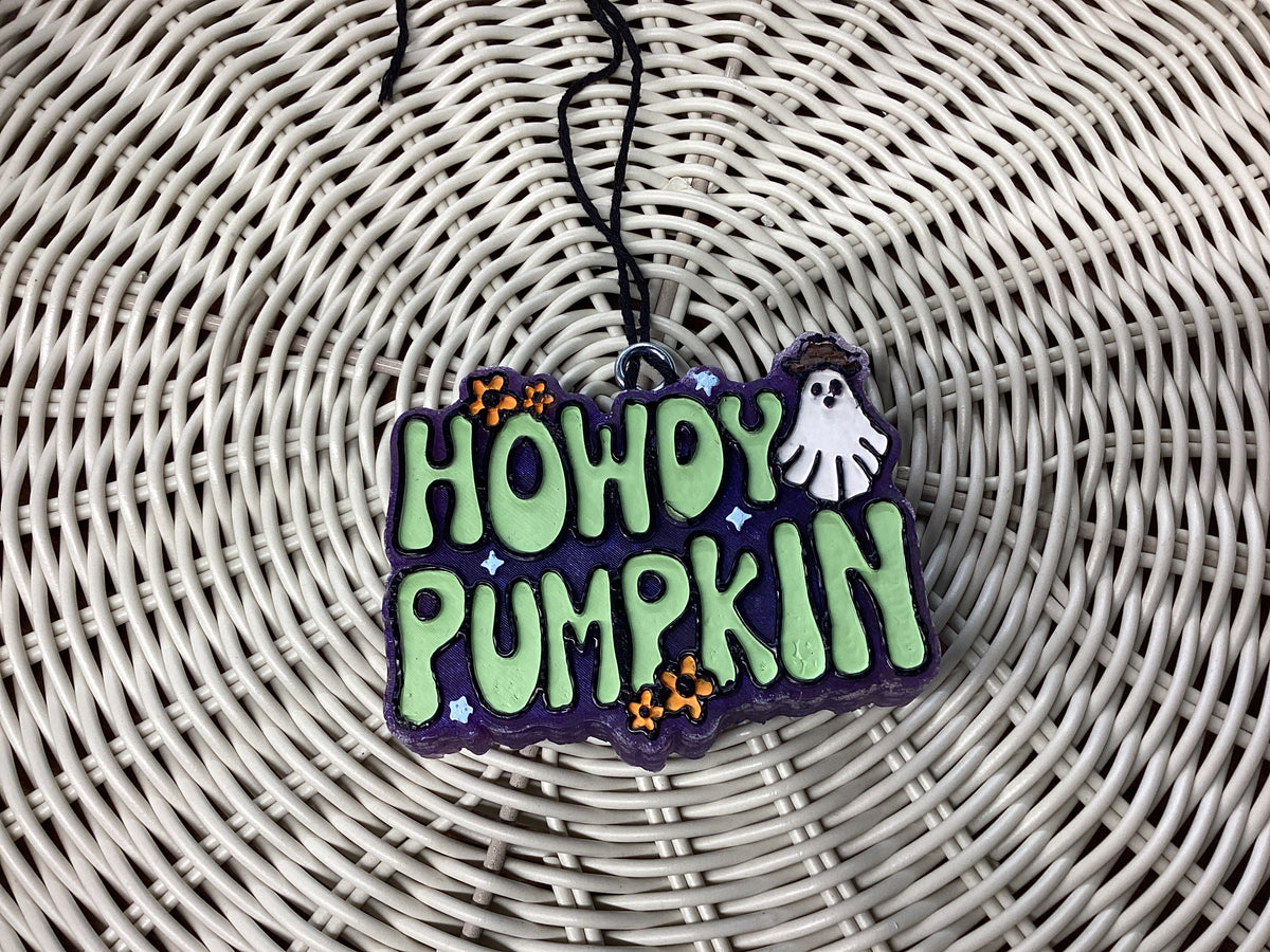 Howdy Pumpkin Freshie