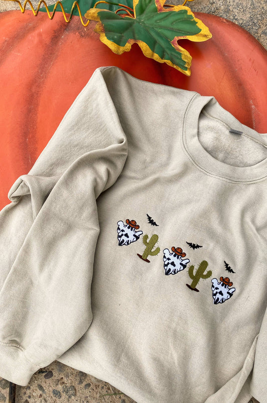 Boo Haw Embroidered Crew