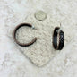 Copper Metal Hoop Earrings