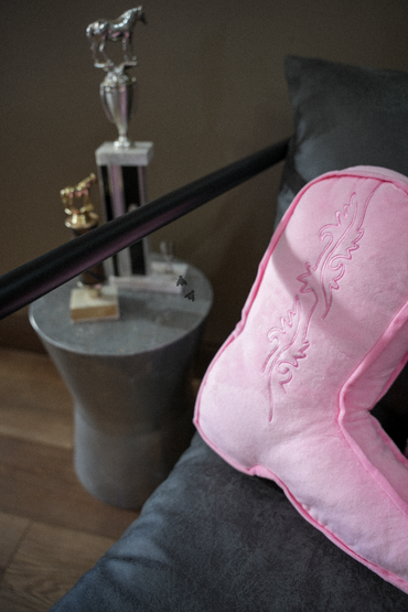 Pink Boot Pillow