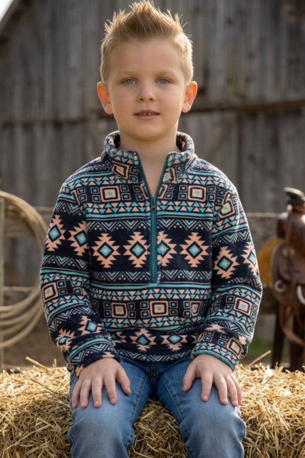 Black & Tan Aztec Sweater