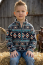 Black & Tan Aztec Sweater