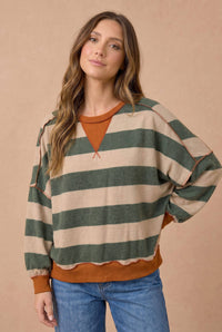 Striped Hacci Top