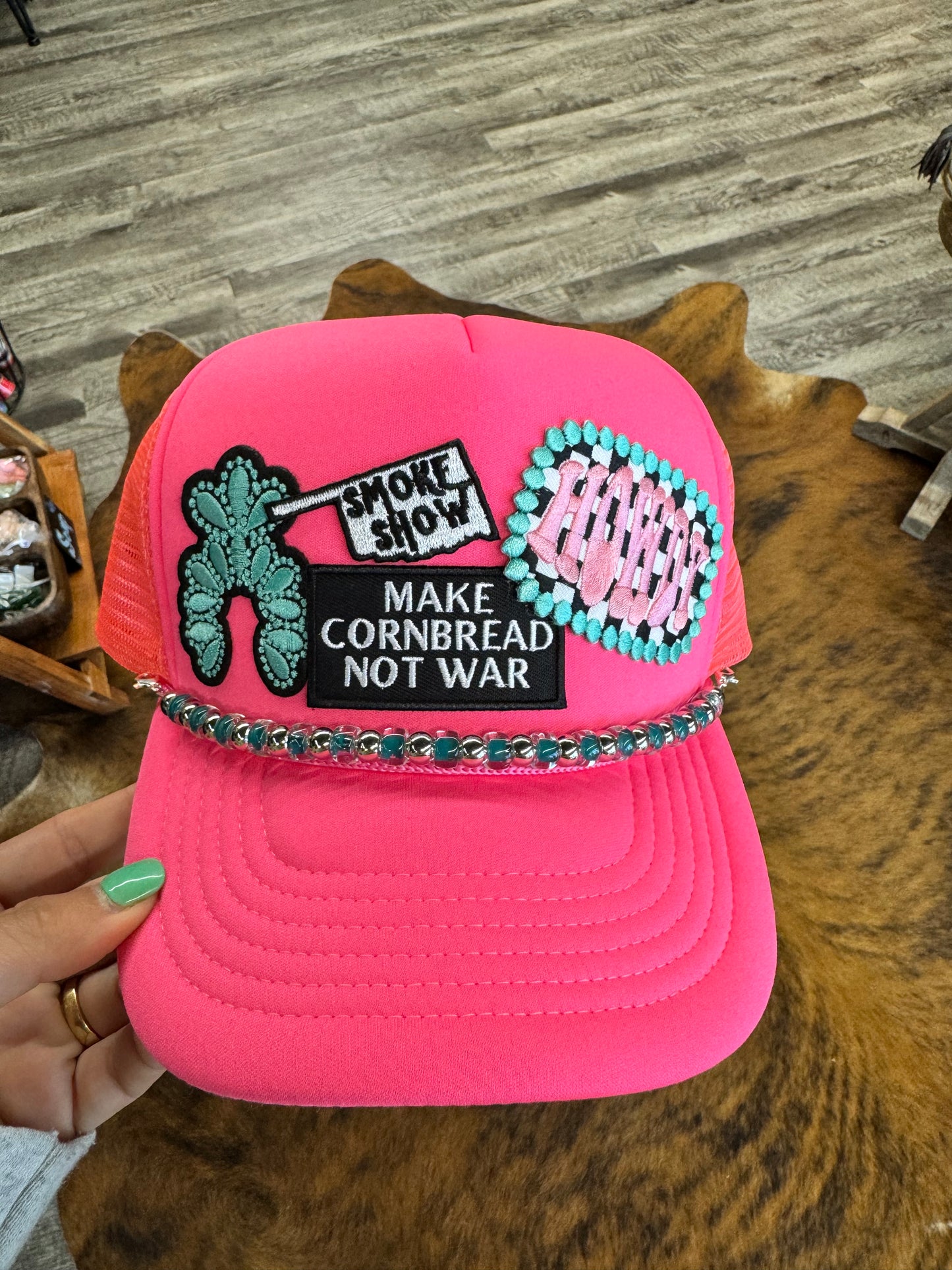 Pink Cornbread Trucker Hat