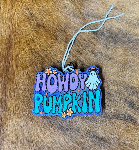 Purple Howdy Pumpkin Freshie