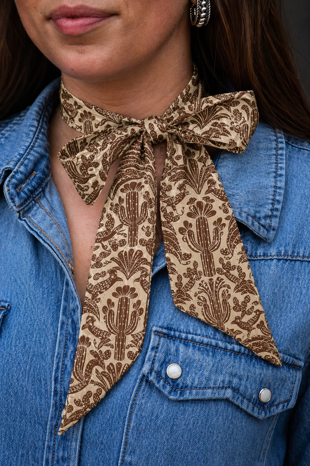 Western Desert Dunes Silk Twilly