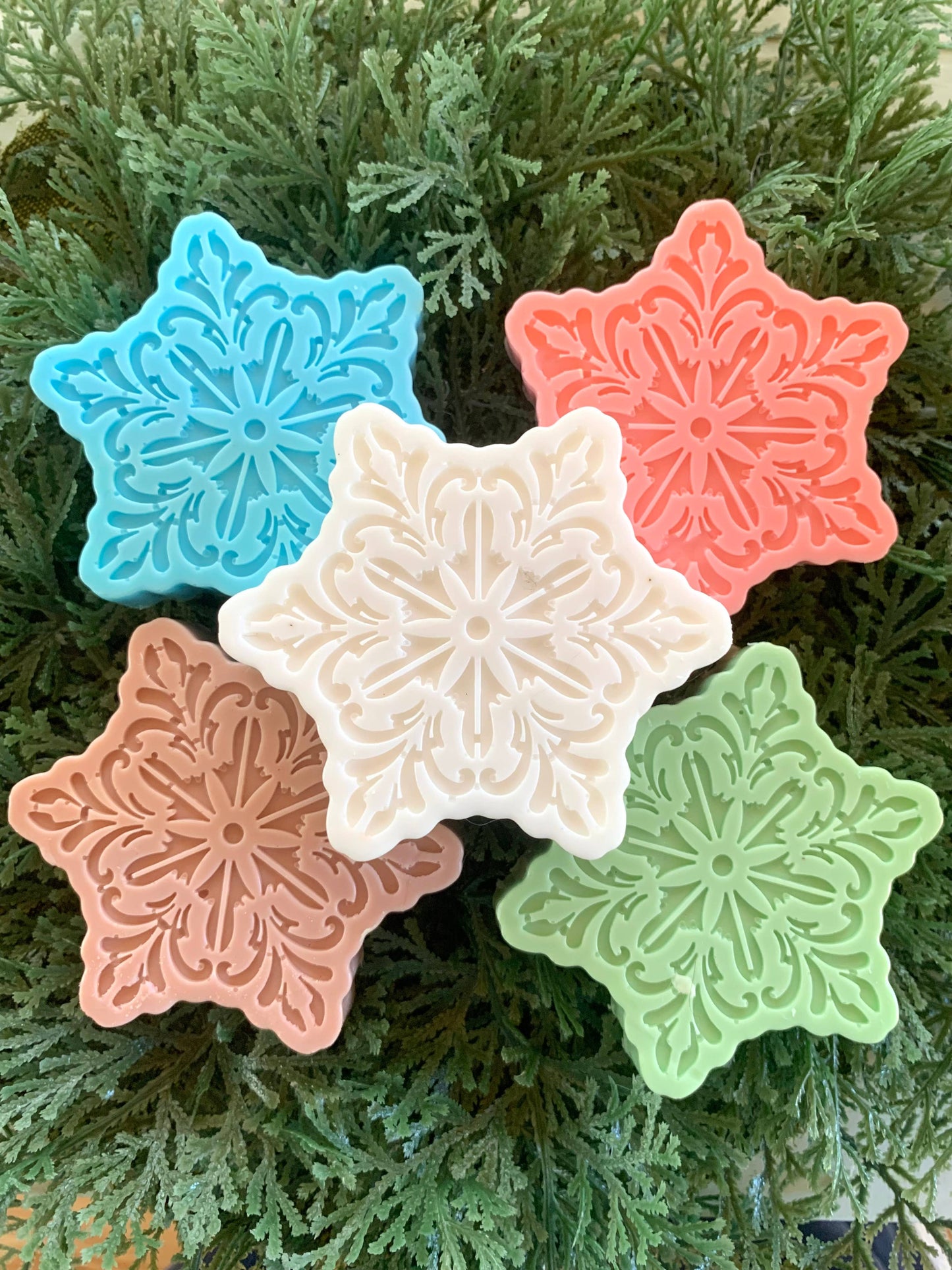 Snowflake Soap Pink