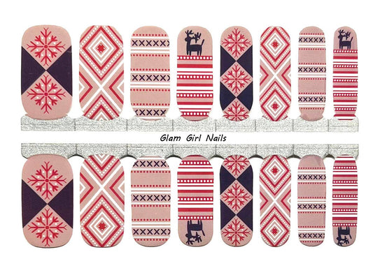 Cozy Socks Christmas Nail Wraps