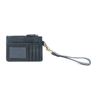 Apache Twilight Handtooled Hairon Leather Card Holder in Midnight Hide