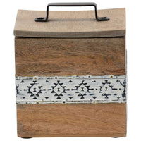 Amos Wood Jewelry Trinket Storage Box