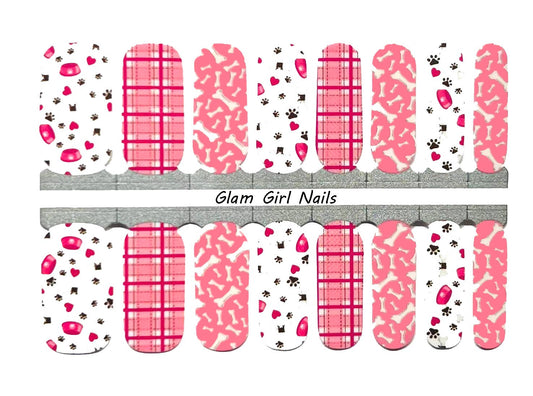 Dog Lover Pawprints Nail Wraps
