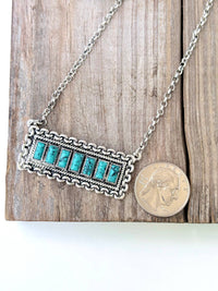 Rectangle Bar Pendant Necklace