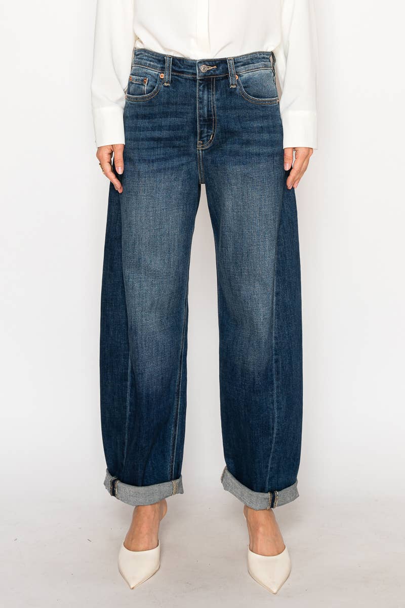 Tapered Relaxed Barrel Jeans