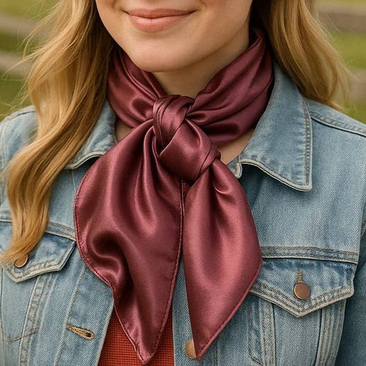 Solid Rose Wild Rag