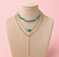 3pc Turquoise Necklace Set