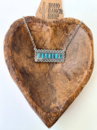 Rectangle Bar Pendant Necklace