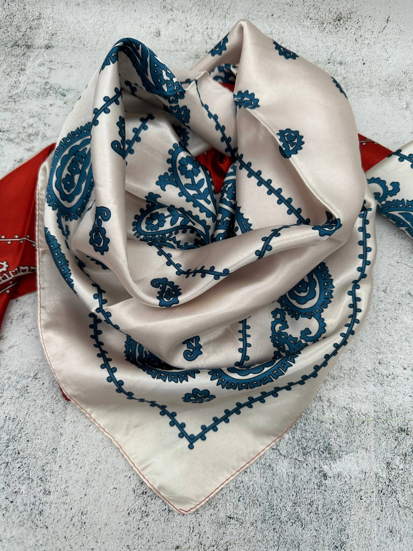 Paisley Flip - Red/Blue Wild Rag