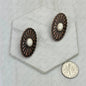 Copper & White Stone Earrings