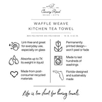 Ghost Smiles Towel Waffle