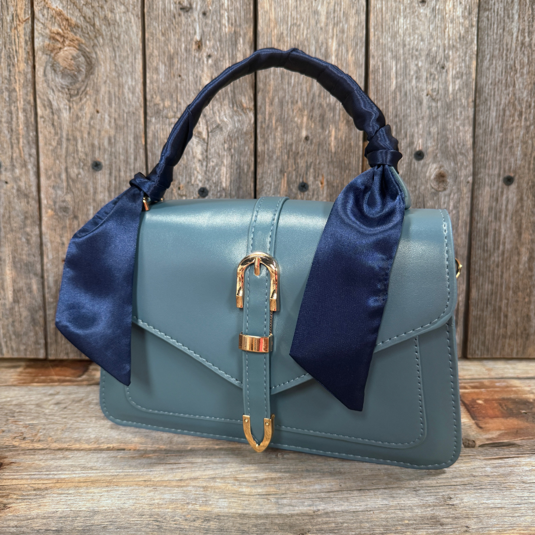 Blue Western Skinny Mini Wild Rag