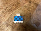 Checkered Turquoise Claw Clip