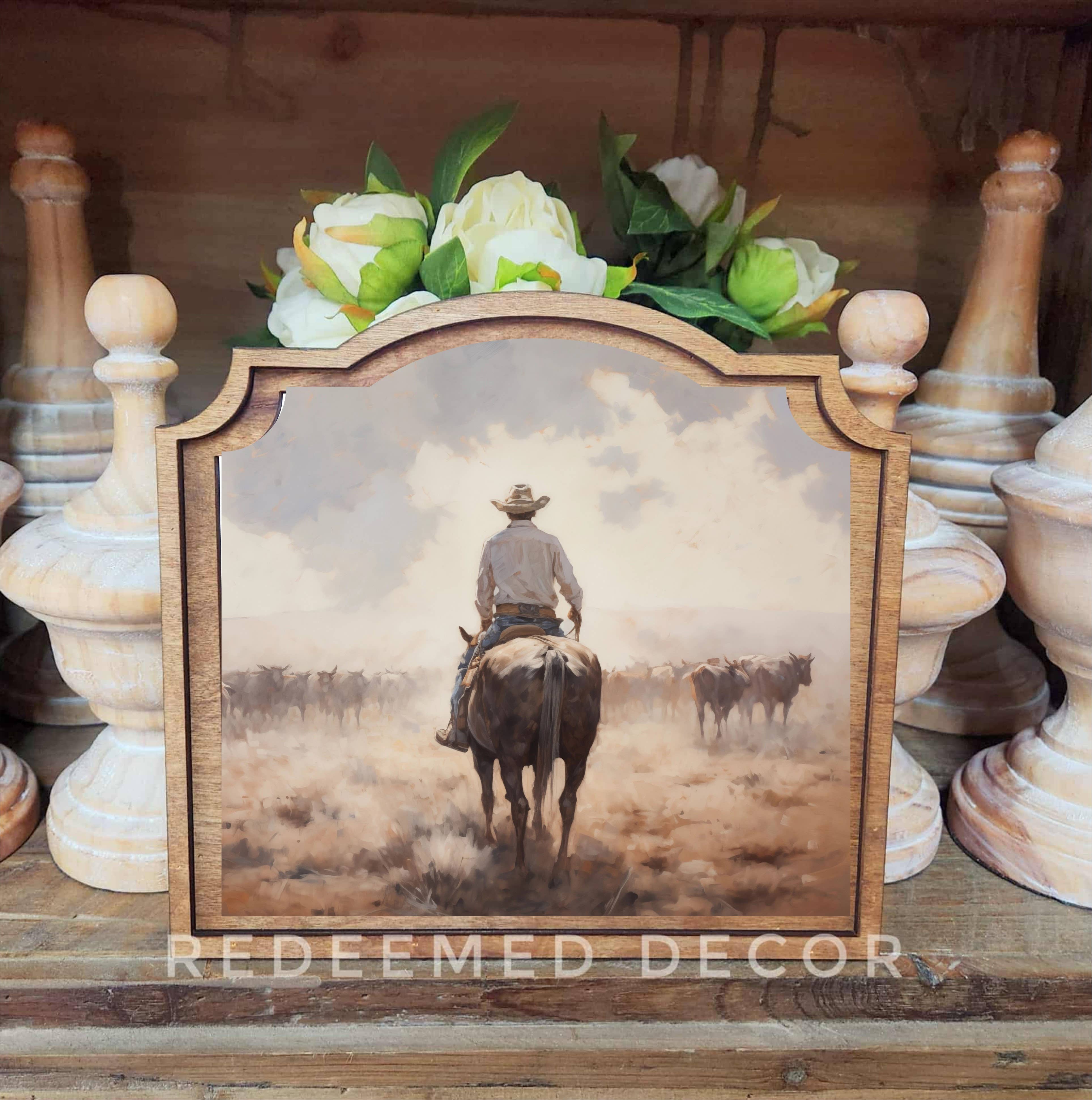 Provincial Cattle Drive Framed Art