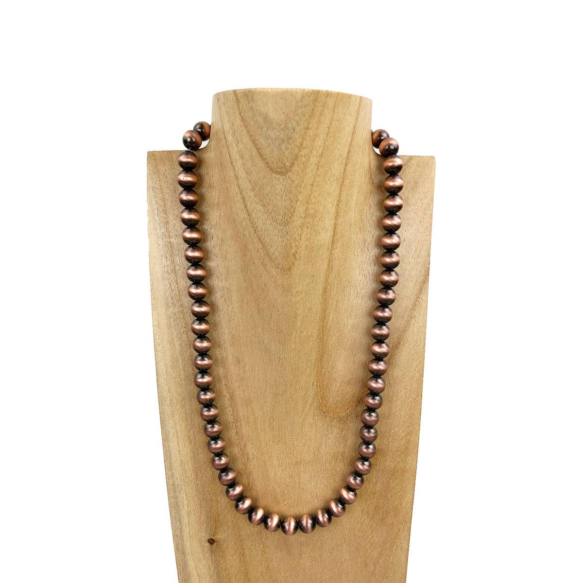 10mm Copper Bead Necklace