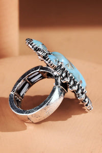 Rectangle Triple Stone Ring