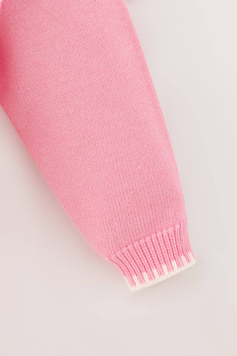 Pink Western Sweater