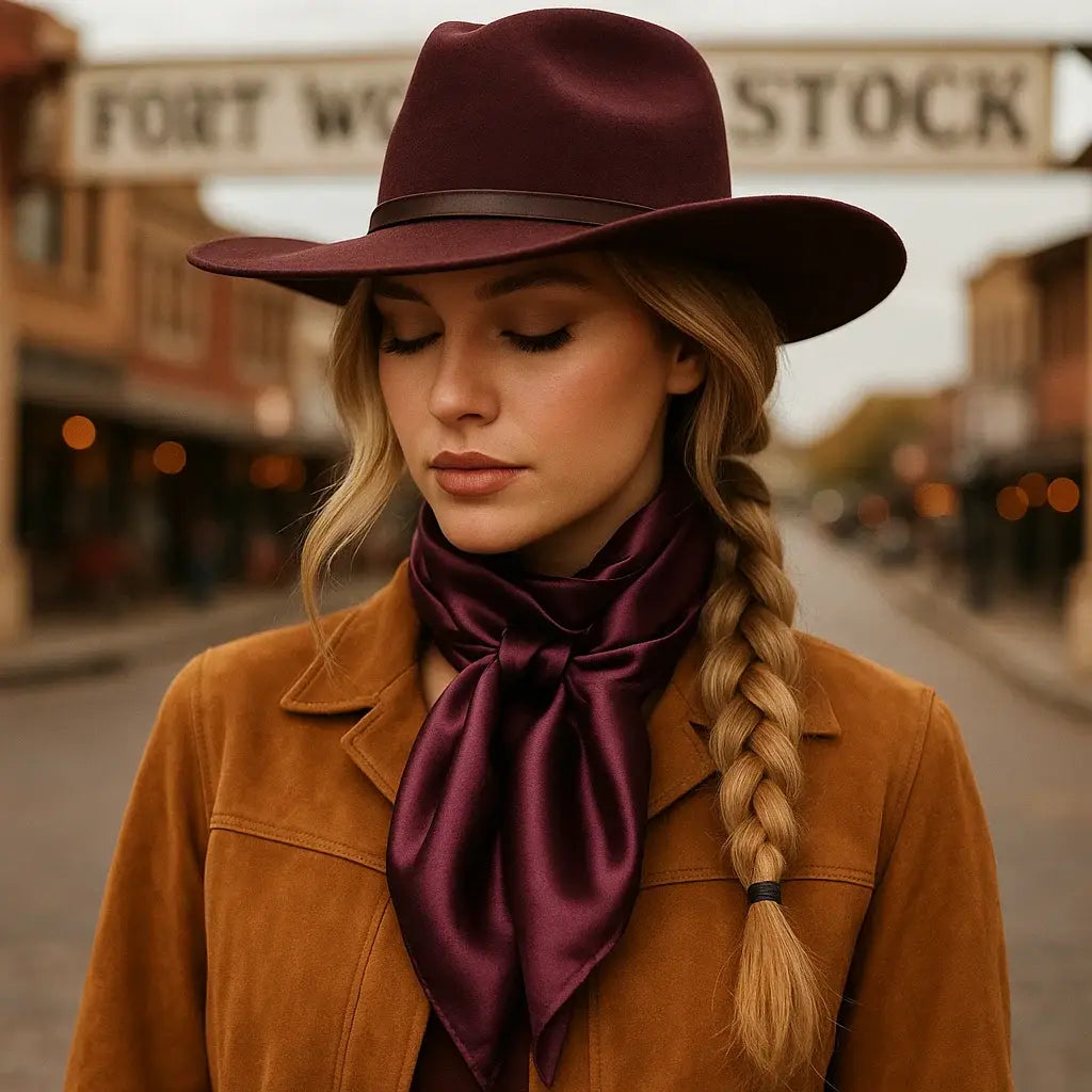 Solid Plum Wild Rag
