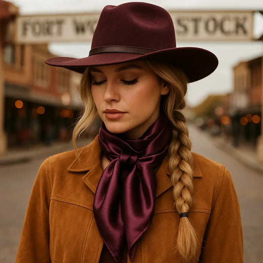 Solid Plum Wild Rag
