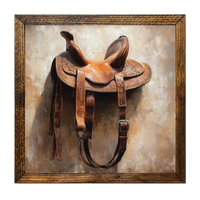 Leather Horse Saddle Art