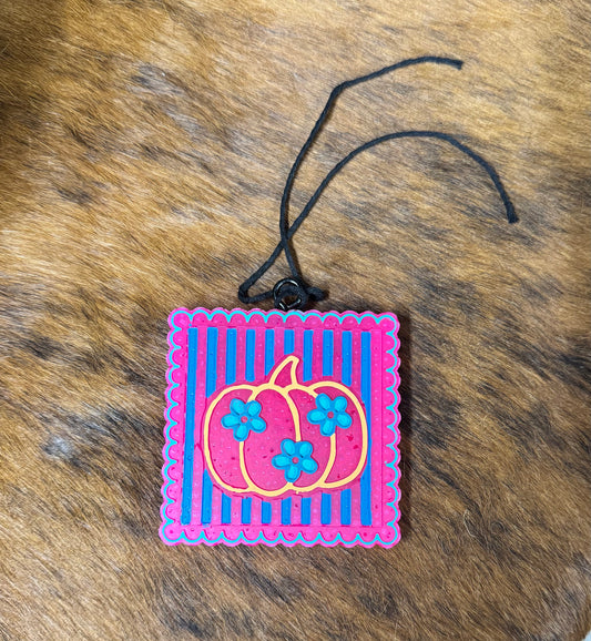 Pink Pumpkin Stripe Freshie