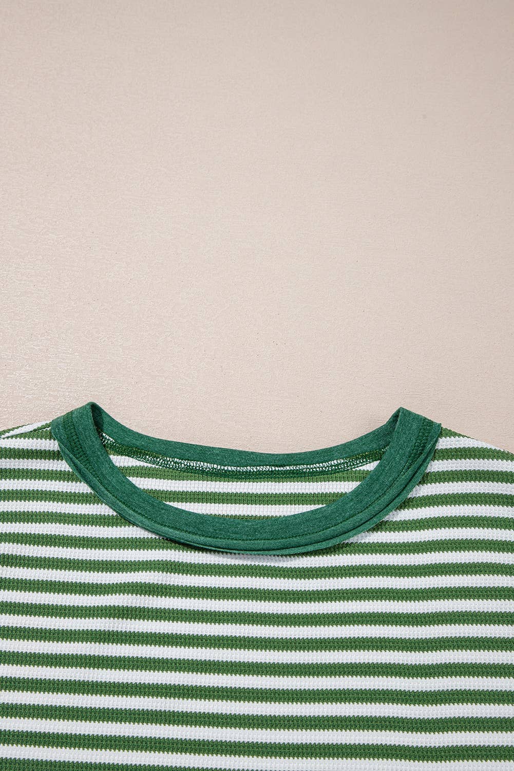 Striped Knit Drop Shoulder Top