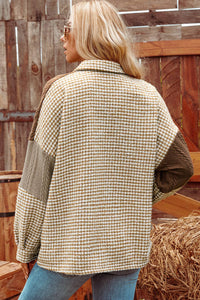Patchwork Loose Shacket
