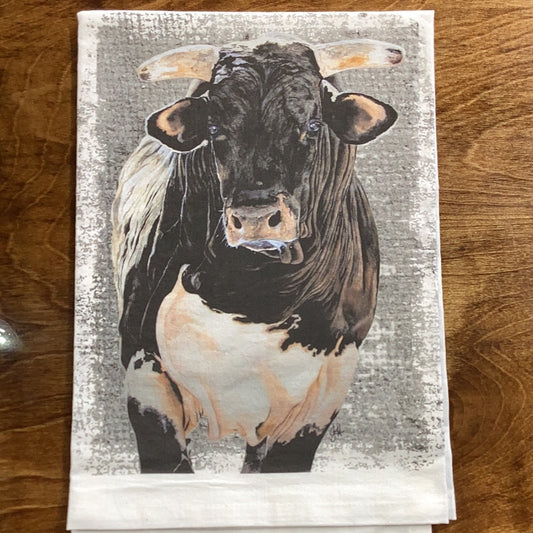 Bull Tea Towel