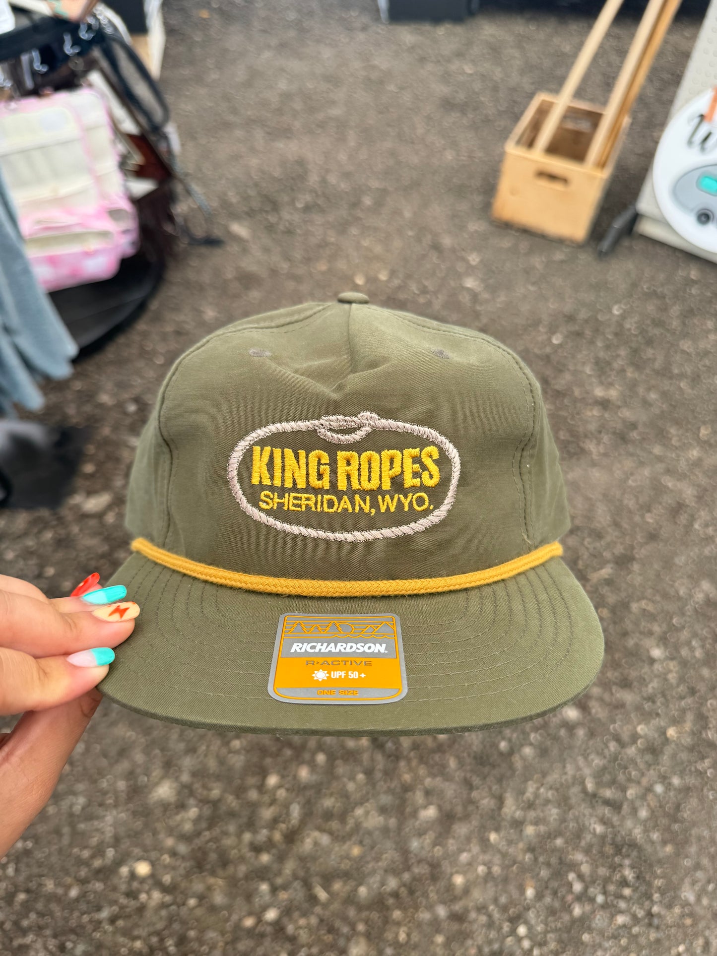 Olive King Ropes Grandpa Trucker Hat