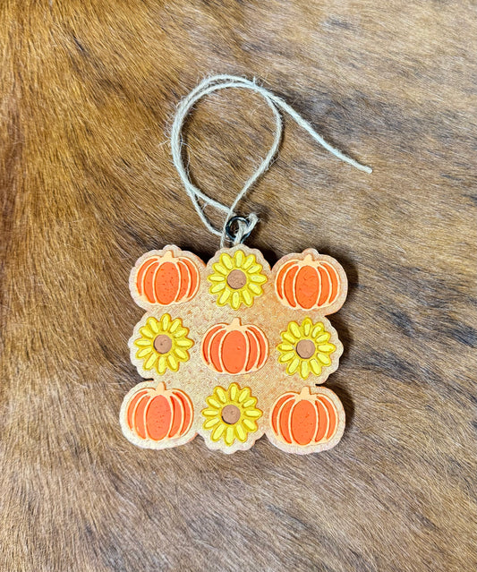 Pumpkin and Flowers Freshie