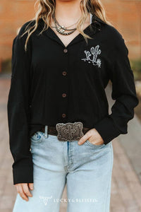 Black Button Down Shirt
