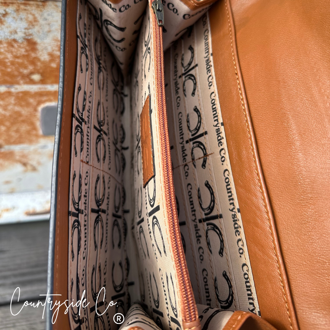 Stampede Tooled Leather Purse
