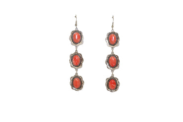 3 Tier Coral Earring on Fishhook