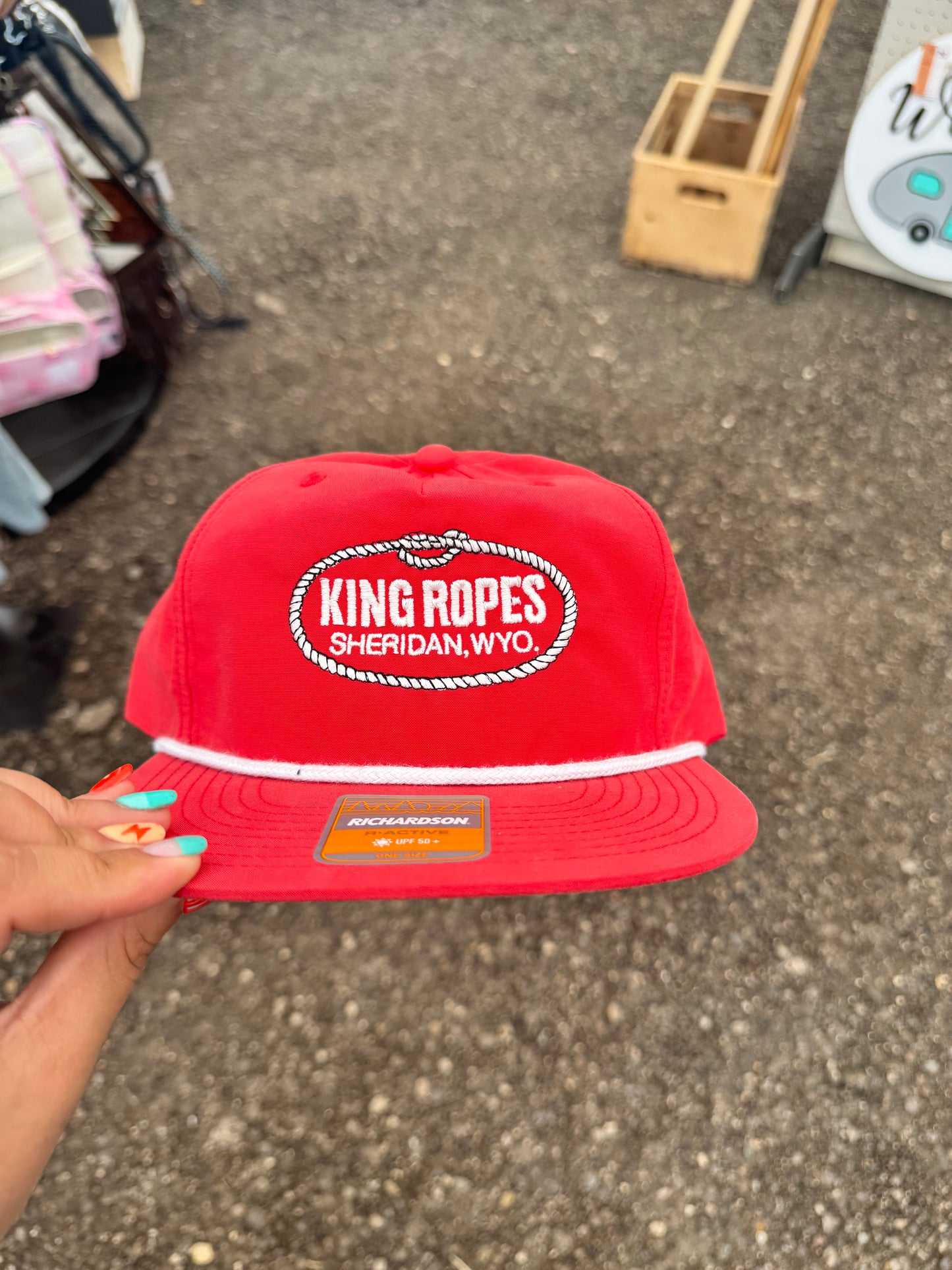 Red King Ropes Grandpa Trucker Hat