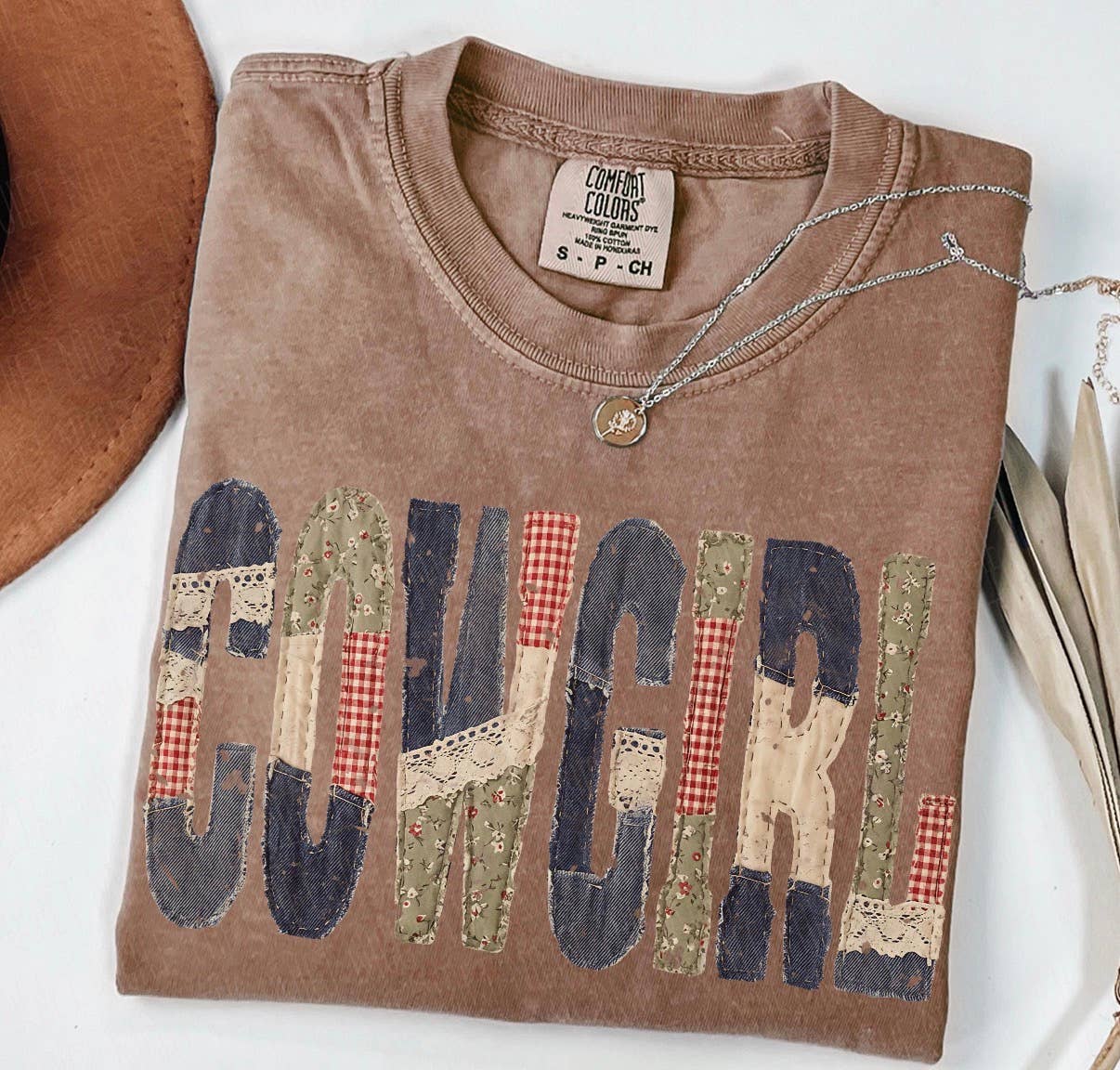 Country FAUX Patchwork Tee
