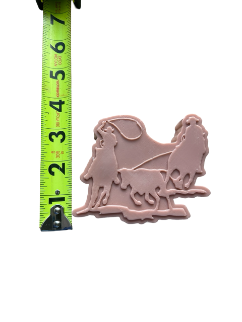 Cowboy and Horse Team Roping Soap