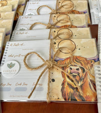 Highland Cow Recipe Card Set