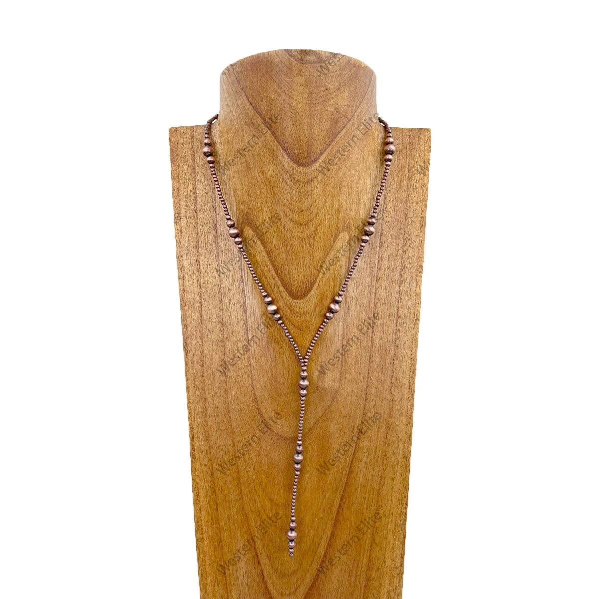 Copper Pearl Beads Necklace