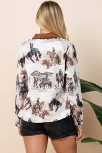 Western Print Jacket