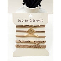 Neutral Tone Boho Inspired Hair Tie Bracelets