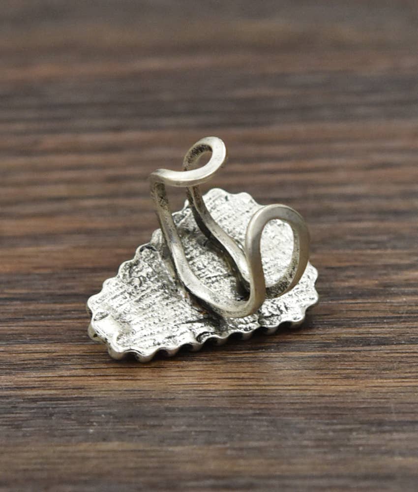 Turquoise Brass Adjustable Ring