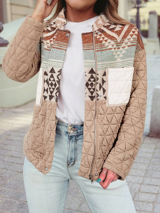 Western Quilted Patchwork Jacket